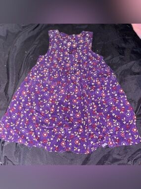 1990's Vintage McKids purple corduroy dress size 3T